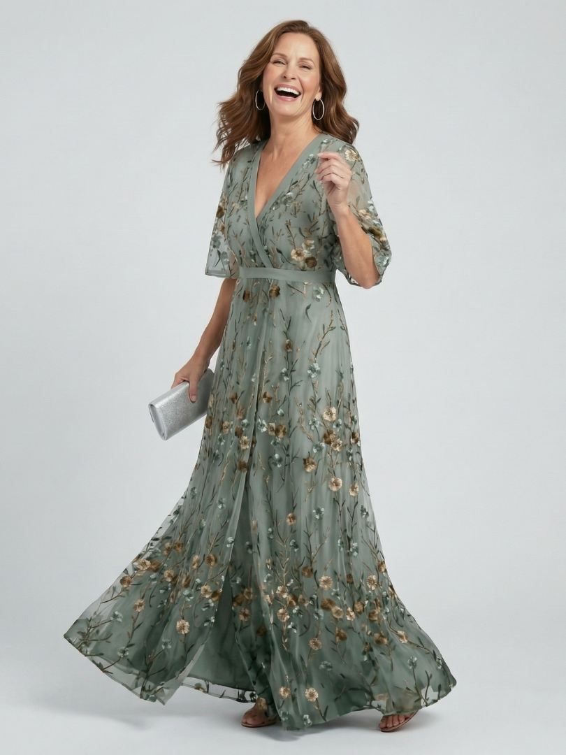 Selora - Abito Maxi Flow con Scollo Halter
