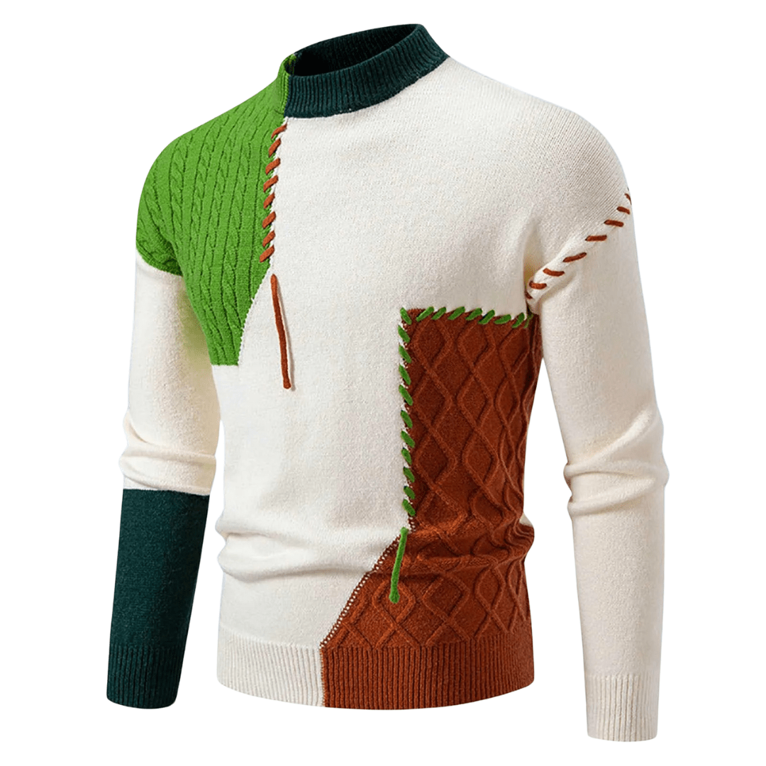 Ian | Maglione elegante a blocchi