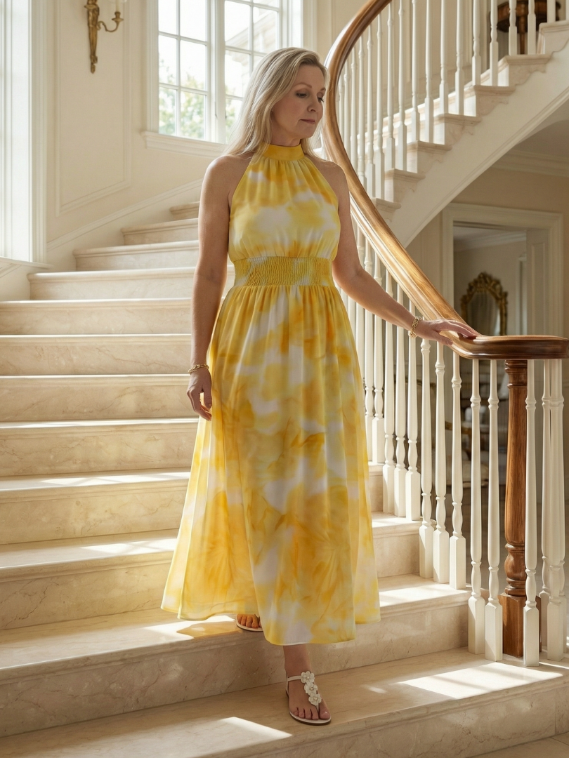 Sylin | Abito Midi con Collo