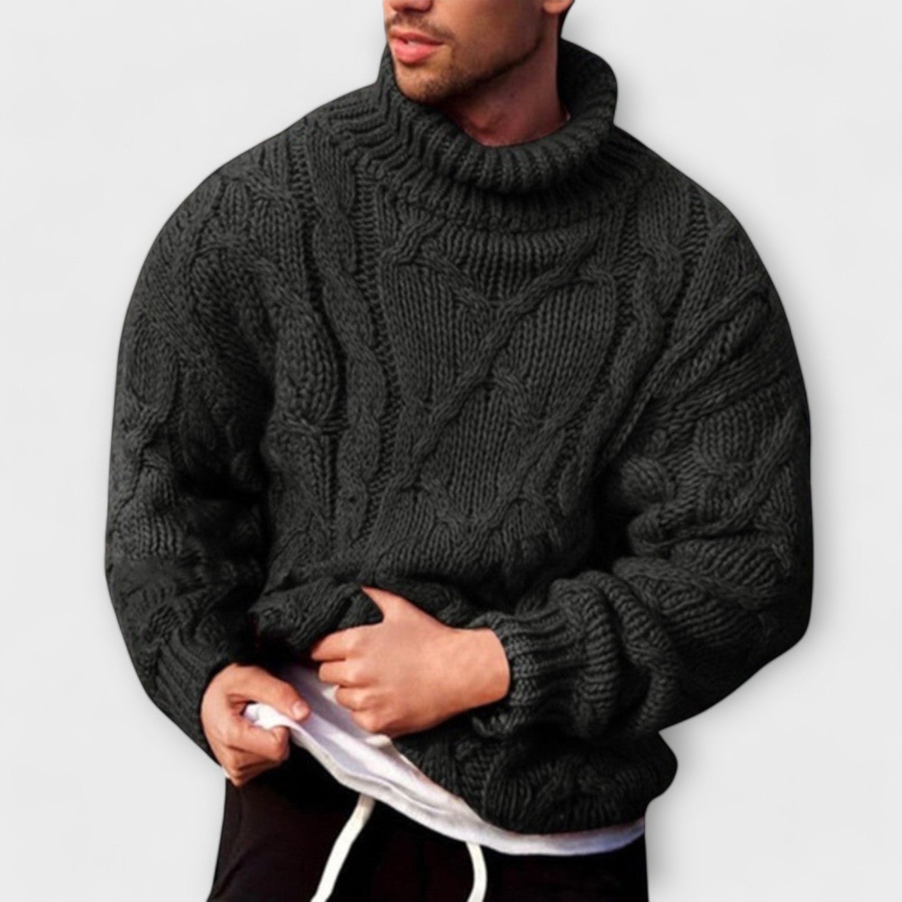 Victor | Maglione elegante con collo alto per l'inverno